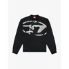 Diesel Fleece Sweatshirt With F In 9xx