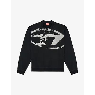 DIESEL MENS DIESEL S-BOXT-N5 COTTON SWEATSHIRT