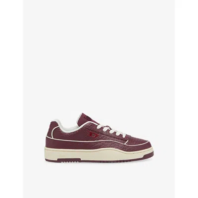 DIESEL MENS DIESEL S-TRACKER-D LEATHER LOW-TOP TRAINERS