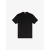 Diesel Mens  T-boxt Logo-embroidered Relaxed-fit Cotton T-shirt In 9xx