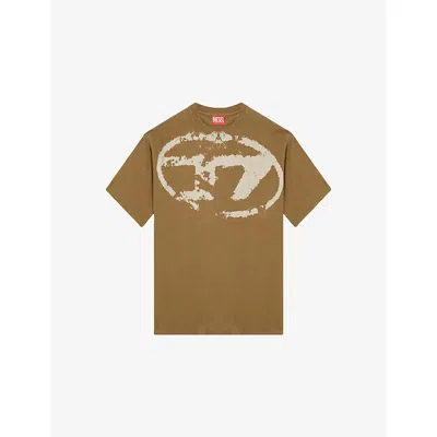 DIESEL MENS 5FP T-BOXT-N14 SHORT-SLEEVED COTTON-JERSEY T-SHIRT