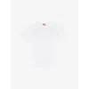 Diesel Mens 100 T-boxt-t24 Logo-print Cotton-jersey T-shirt In White