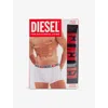Diesel Mens  Branded-waistband Pack Of Three Stretch-cotton Trunks In E5326