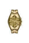 Diesel Mercurial Stainless Steel Watch In Gold