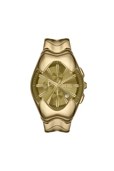 Diesel Mercurial Stainless Steel Watch In Gold