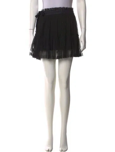 Pre-owned Diesel Mesh Mini Skirt In Black