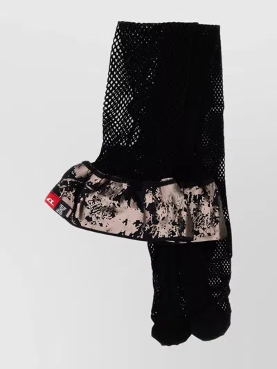Diesel Mesh Savage X Fenty Socks Cuff Toe In Black