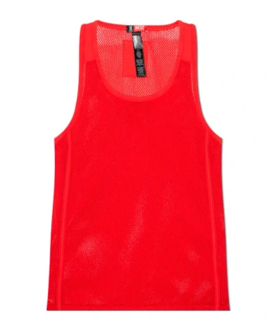 Diesel Mesh Vest In Red