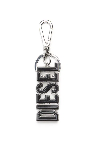 Diesel Metal And Resin  Keyring In Black