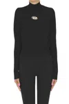 Diesel Metal Designer Logo Pullover In Black
