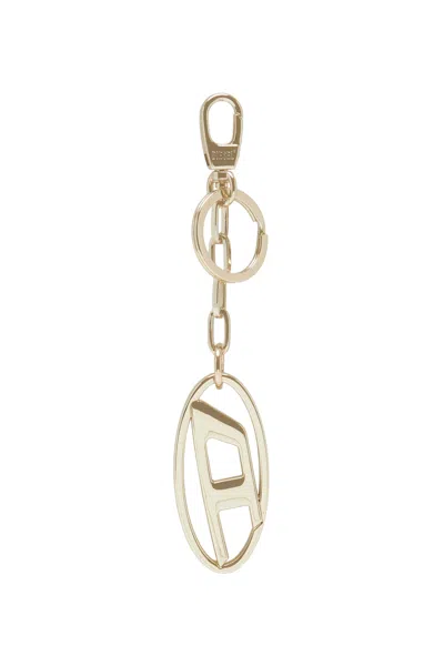 Diesel Metal Keyring With Logo Plaque In Yellow