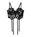 Diesel Metal Mesh Suspender Corset In Black