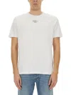 Diesel Oval-d Mold Print Cotton Jersey T-shirt In White
