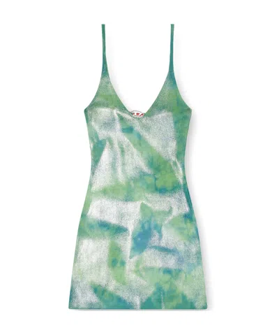 DIESEL DIESEL M-ISMA KNITTED METALLIC DRESS