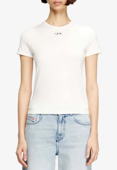 Diesel Metallic Oval D T-shirt In White