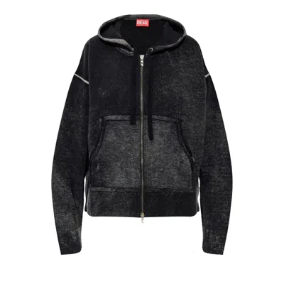 Pre-owned Diesel M-hermine Zip-up Hoodie 'brown' | Women's Size M