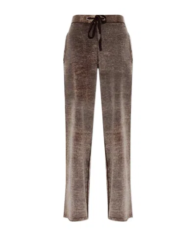 Diesel M-honorine Drawstring Trousers In Brown