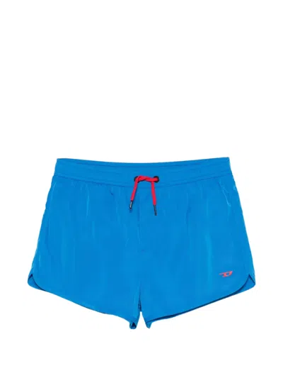 Diesel Kids' Miard Drawstring Swim Shorts In Blue