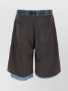 DIESEL MICRO-PERFORATED SHORTS WITH ELASTICATED WAIST AND POCKETS