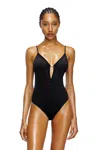 Diesel Microfibre Bodysuit With Crystals