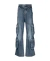 Diesel 'd-sire' Cargo Jeans In Blue