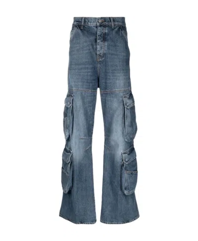 DIESEL DIESEL MID-RISE STRAIGHT LEG JEANS