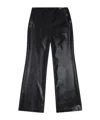 Diesel Mid-rise Flared Trousers In Black