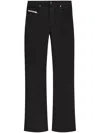 Diesel Straight-leg Black Pants In Black