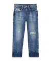 Diesel Mid-rise Slim-fit Jeans In Blue