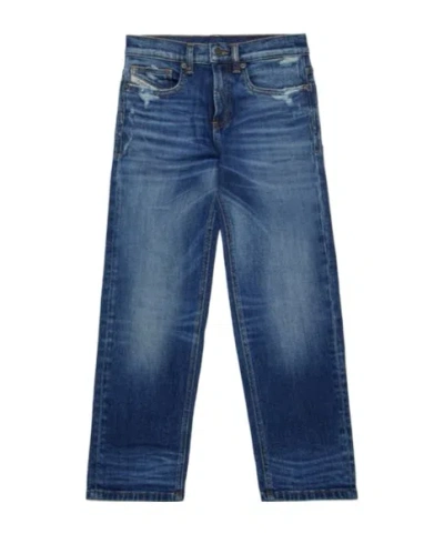 Diesel Mid-rise Slim-fit Jeans In Blue