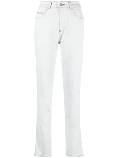 Diesel Mid-rise Straight-leg Jeans In Blue
