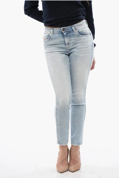 Diesel Mid Waist 2015 Babhila Skinny Fit Jeans 13,5cm L30 In Blue