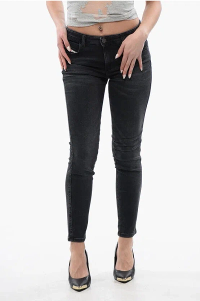 Diesel Mid Waist 2015 Babhila Skinny Fit Jeans 13,5cm L32 In Black