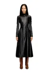 Diesel Midi Coat Dress With Biker Details In Multi