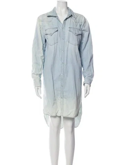 Pre-owned Diesel Midi Length Dress In Blue