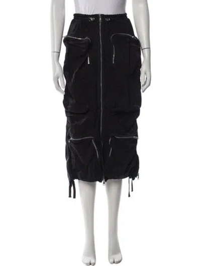 Pre-owned Diesel Midi Length Skirt In Black