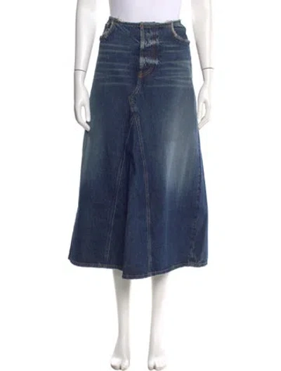 Pre-owned Diesel Midi Length Skirt In Blue