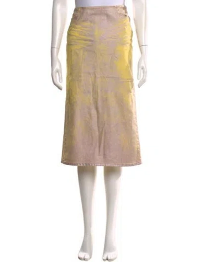 Pre-owned Diesel Midi Length Skirt In Neutral