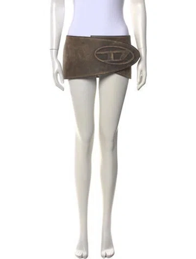 Pre-owned Diesel Midi Length Skirt In White