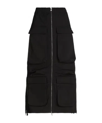 Diesel Midi Skirt In Black