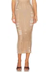 Diesel M-calina Midi Skirt In Brown