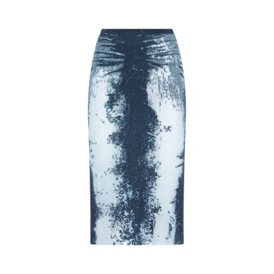 DIESEL DIESEL MIDI SKIRT IN DEVORÃƑÆ’Ã†Â€™ÃƑÂ€ŠÃ‚Â© METALLIC KNIT