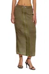 Diesel M-asi Skirt In Green