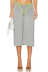 Diesel Fine Skirt Detail Elastic Waistband In Light Blue