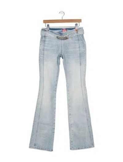 Pre-owned Diesel Mid-rise Flared Jeans W/ Tags In Blue