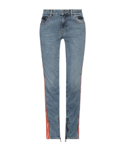 Diesel Midrise Straightleg Jeans In Blue