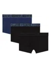 Diesel Navy Blue Cotton Polyamide Underwear In Blue