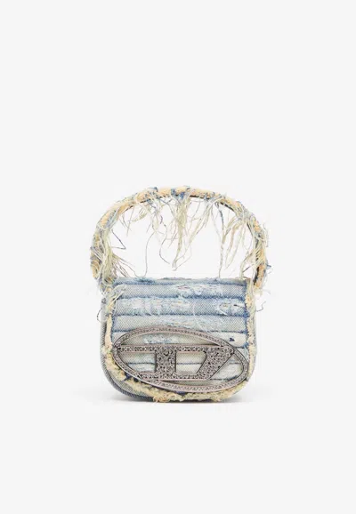 Diesel Mini 1dr Crossbody Bag In Gray