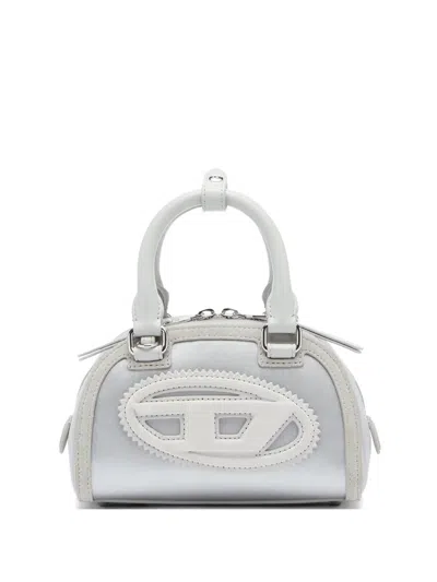 Diesel Mini 1dr Dome Crossbody Bag In Gray