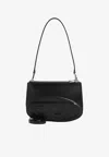 Diesel Womens T8013 1dr Twin Leather Shoulder Bag In Black